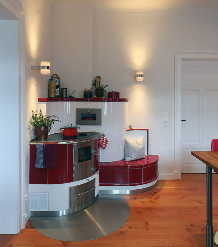 Kachelherd MAXIMA (© Seyffarth Kamine Creußen) Kachelherd MAXIMA